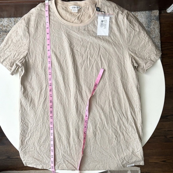 Eleven Paris Crackle Short Sleeve T-Shirt Oxford Tan Men’s Size XXL New - Picture 2 of 8